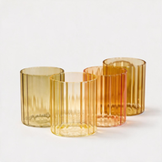 Golden Hour Fluted Glasses