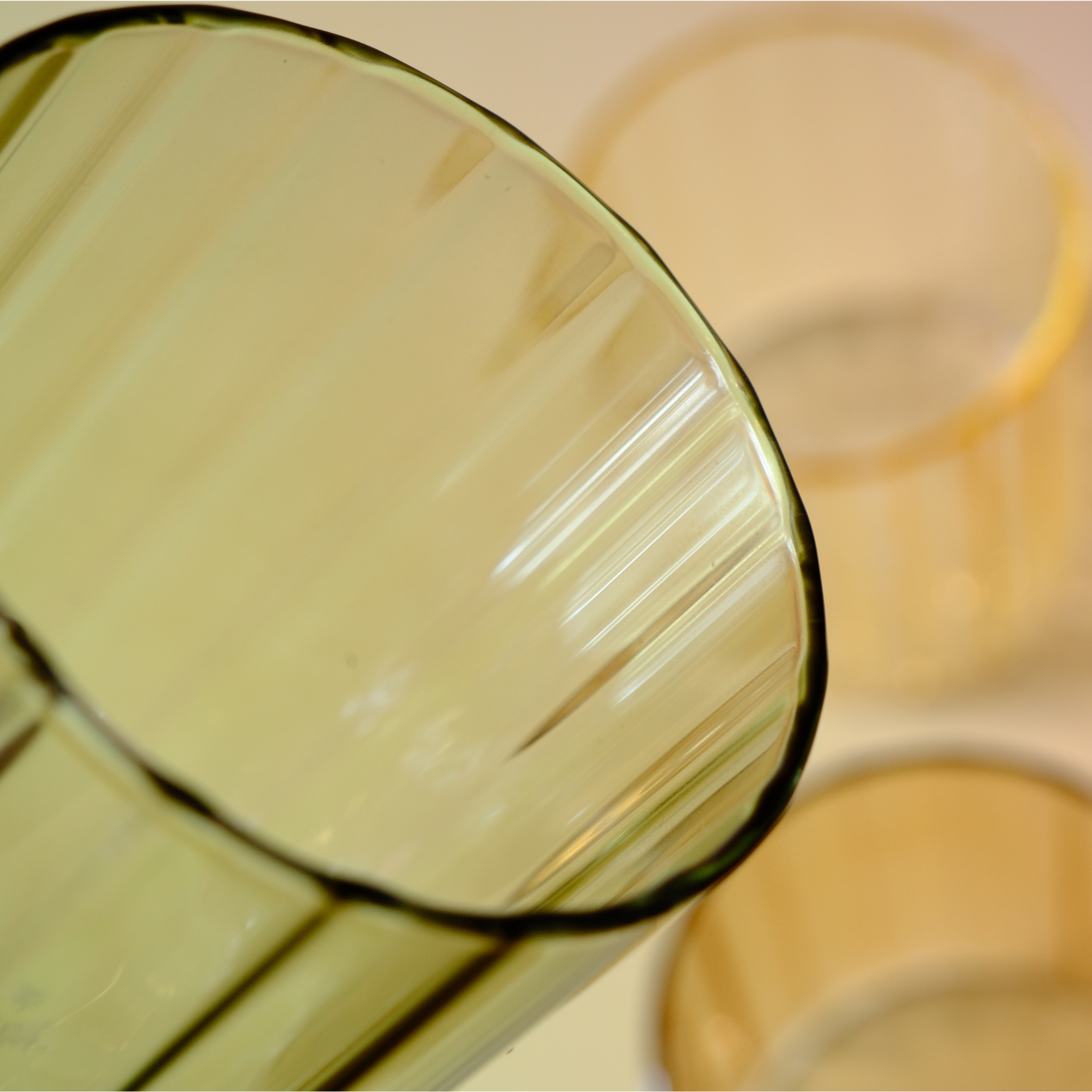 Golden Hour Fluted Glasses