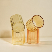 Golden Hour Fluted Glasses
