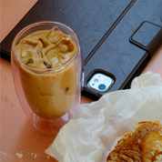 Double Walled Coffee Glass Mug