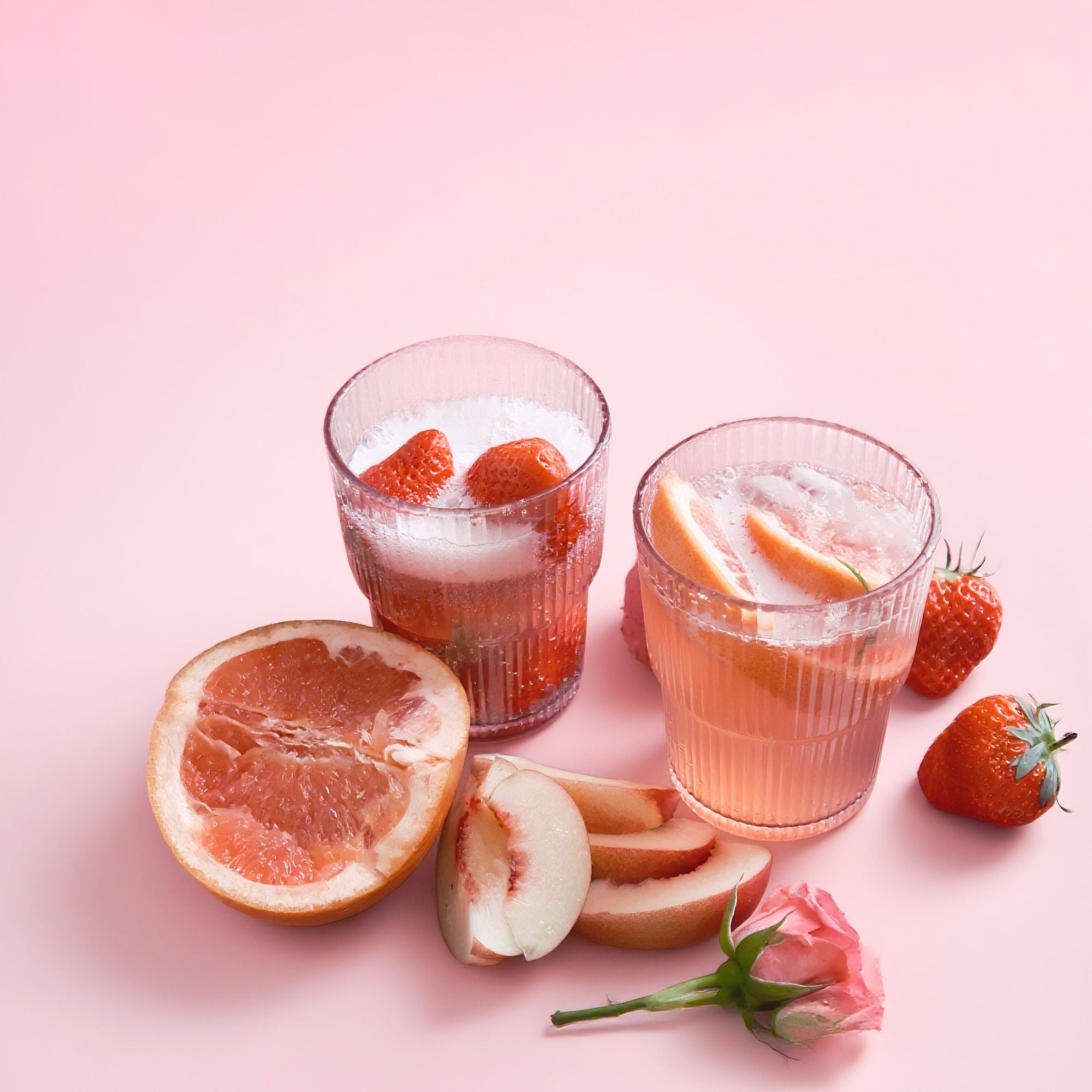 Stackable Highball Drinking Glasses Set of 4 - 14oz