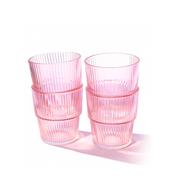 Stackable Highball Drinking Glasses Set of 4 - 14oz