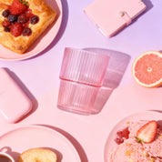 Stackable Highball Drinking Glasses Set of 4 - 14oz