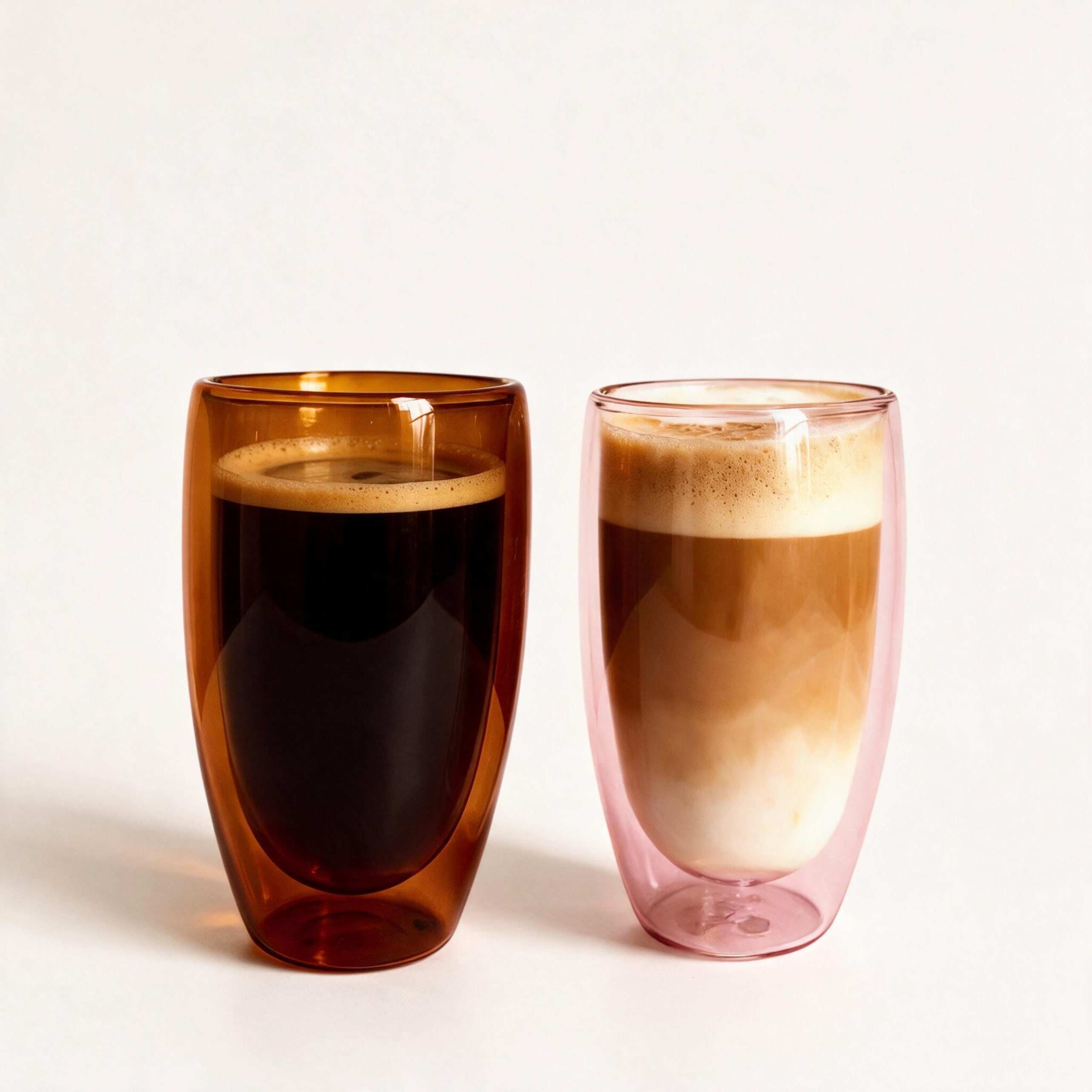 Double Walled Coffee Glass Mug