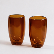 Double Walled Coffee Glass Mug