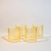 Golden Hour Fluted Glasses