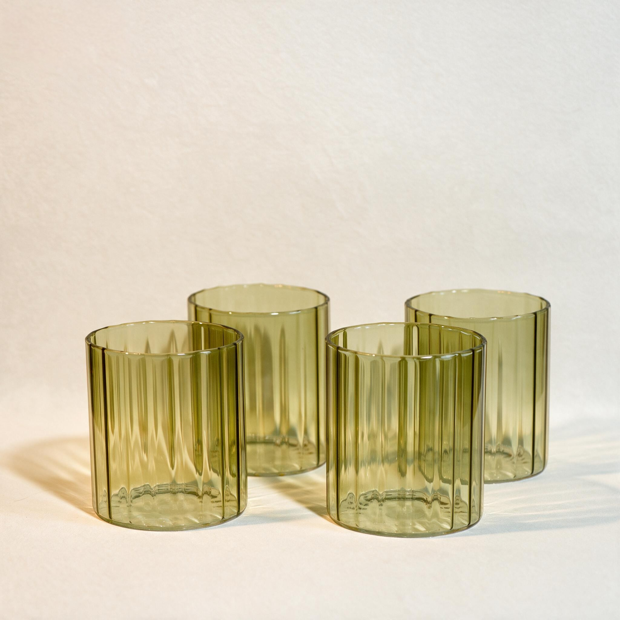 Golden Hour Fluted Glasses